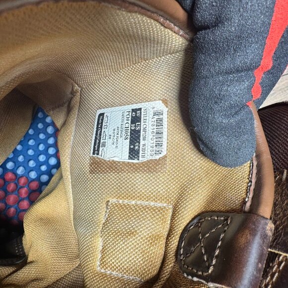 Carhartt Wellington Steel Toe Waterproof Leather Pull On Boots Men's Size 10 - Picture 5 of 7